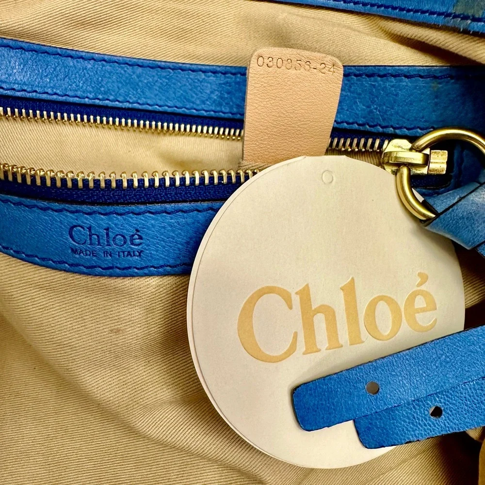 CHLOÉ HELOISE RARE BLUE BAG - Picture 11 of 14